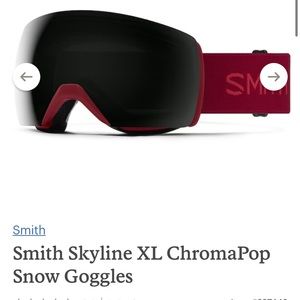 NIB Smith ChromaPop Red Ski Goggles